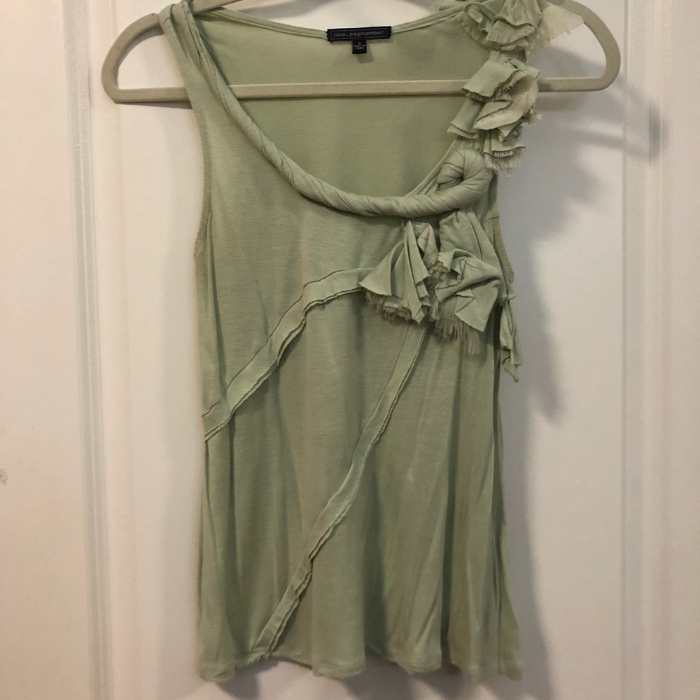 Anthropology green flow tank